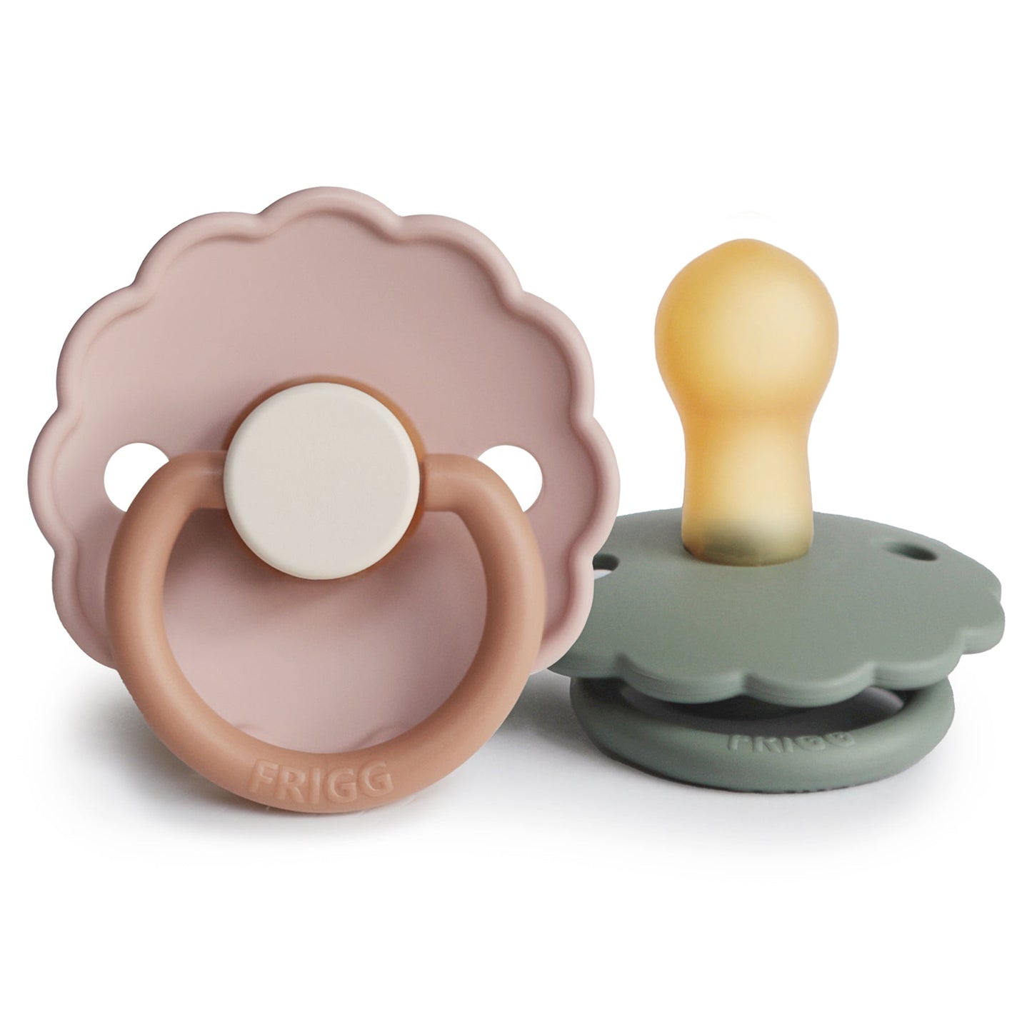 FRIGG Daisy Natural Rubber Pacifier 2-Pack - Babies in Bloom