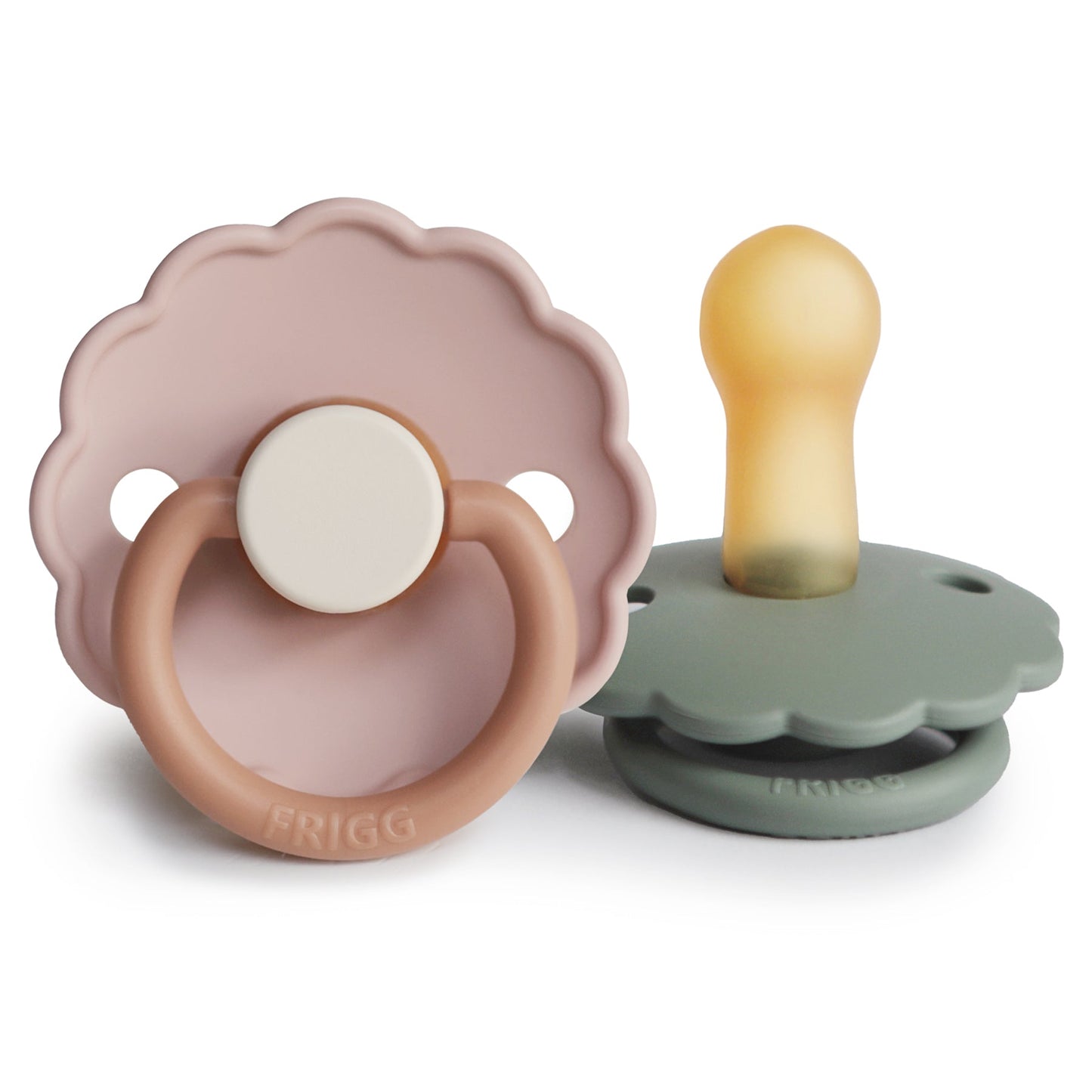 FRIGG Daisy Natural Rubber Pacifier 2-Pack - Babies in Bloom