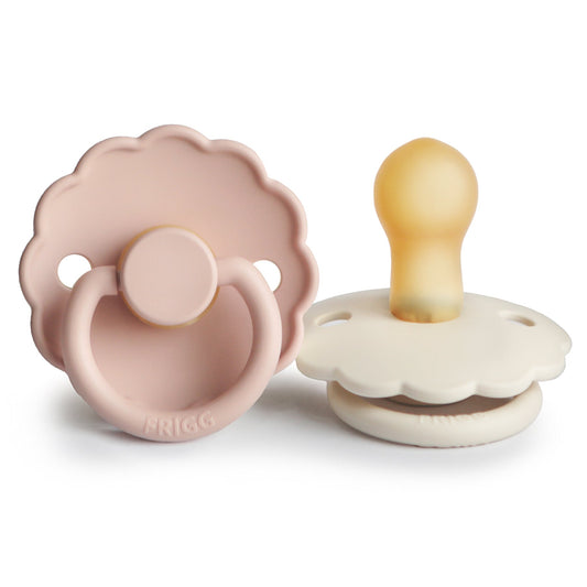 FRIGG Daisy Natural Rubber Pacifier 2-Pack - Babies in Bloom