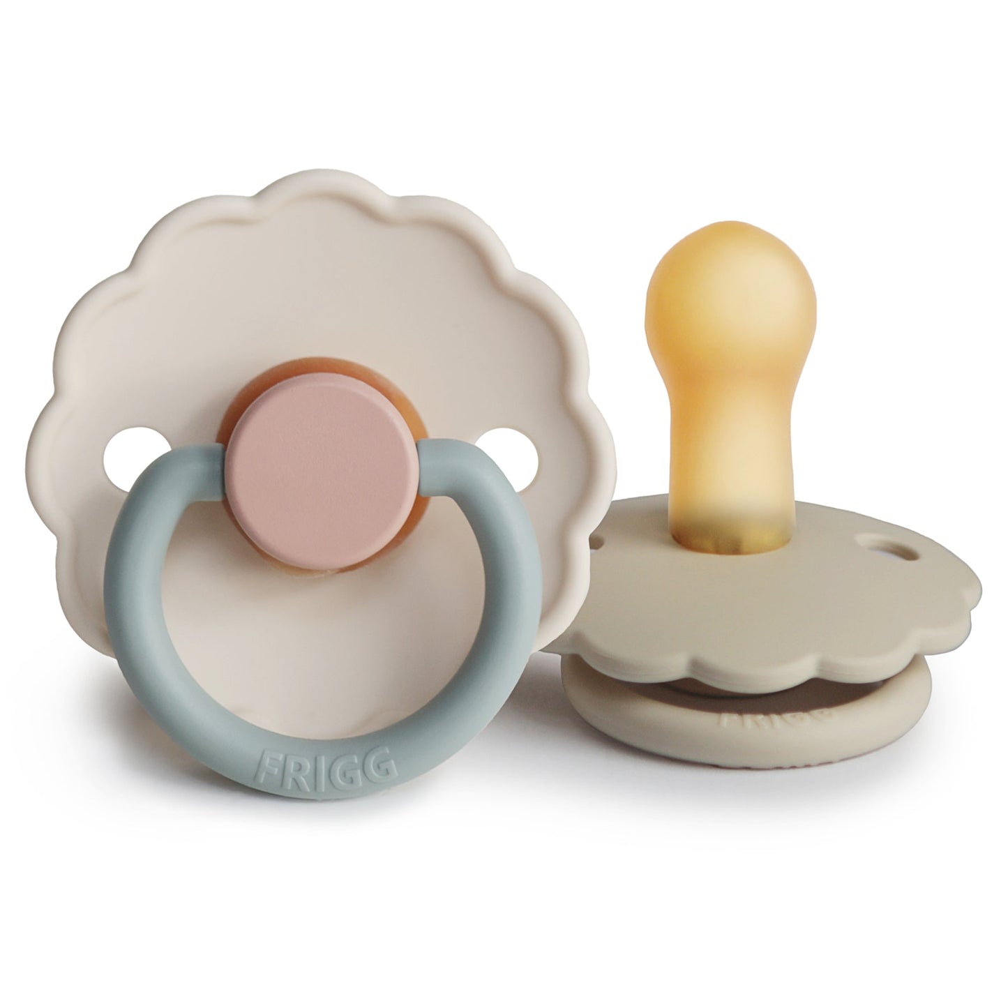 FRIGG Daisy Natural Rubber Pacifier 2-Pack - Babies in Bloom