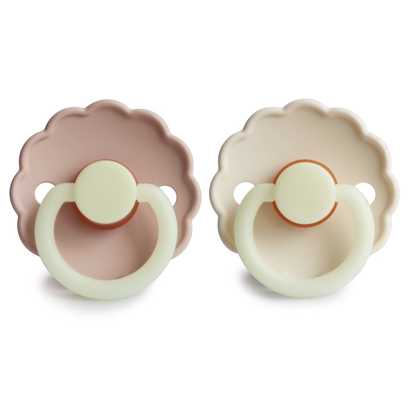 FRIGG Daisy Night Natural Rubber Pacifier 2-Pack - Babies in Bloom