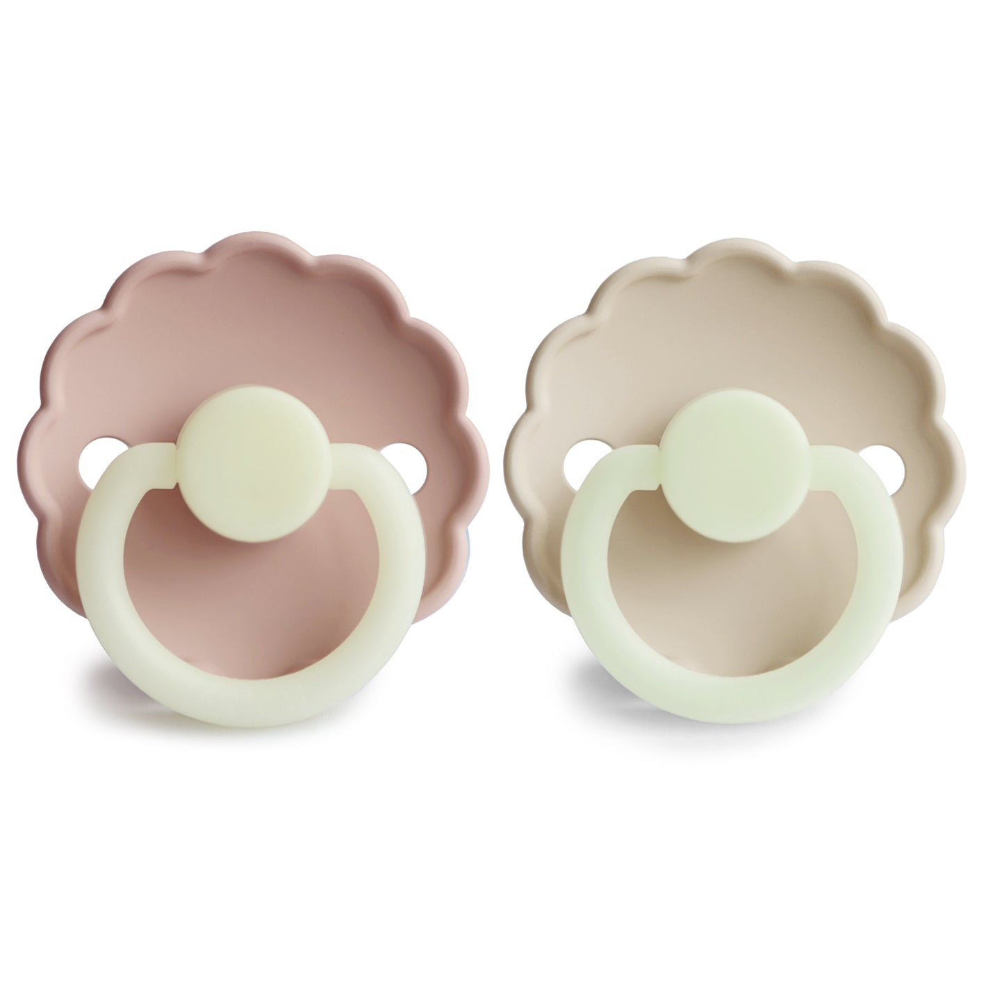 FRIGG Daisy Night Silicone Pacifier 2-Pack - Babies in Bloom