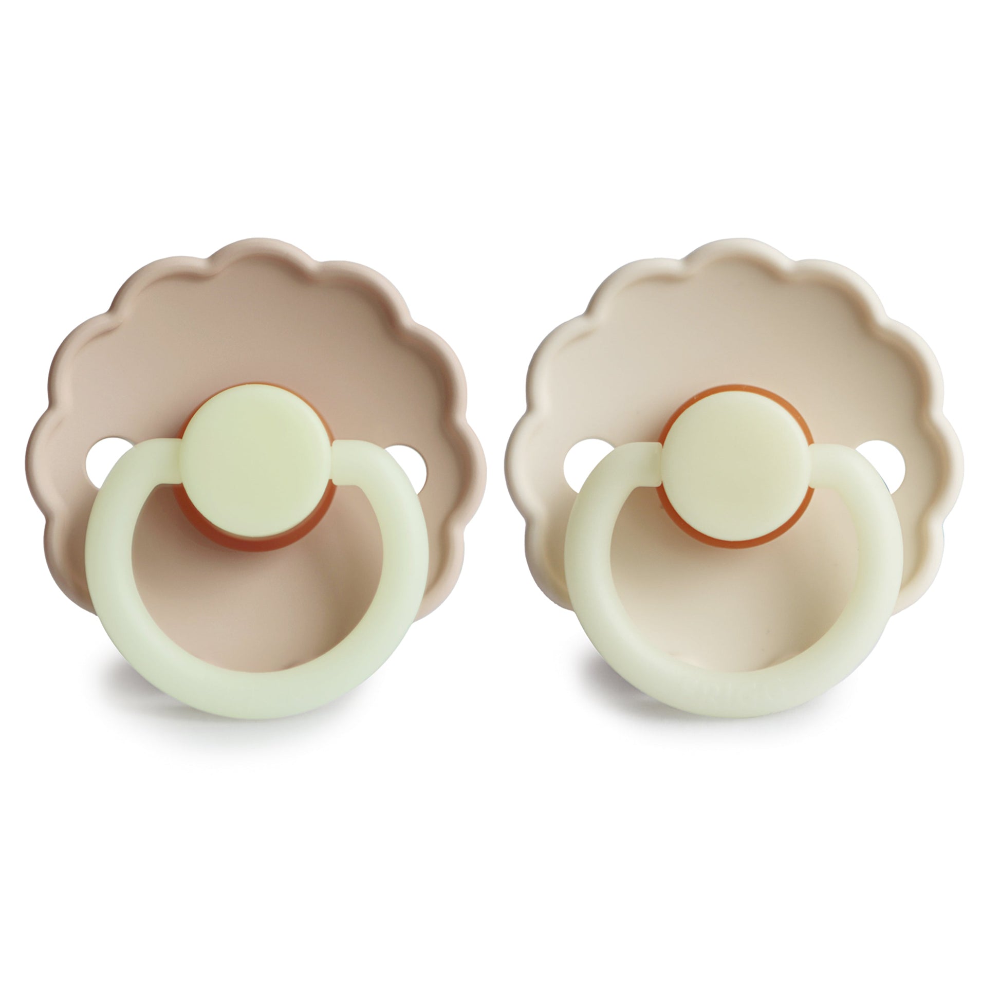 FRIGG Daisy Night Natural Rubber Pacifier 2-Pack - Babies in Bloom