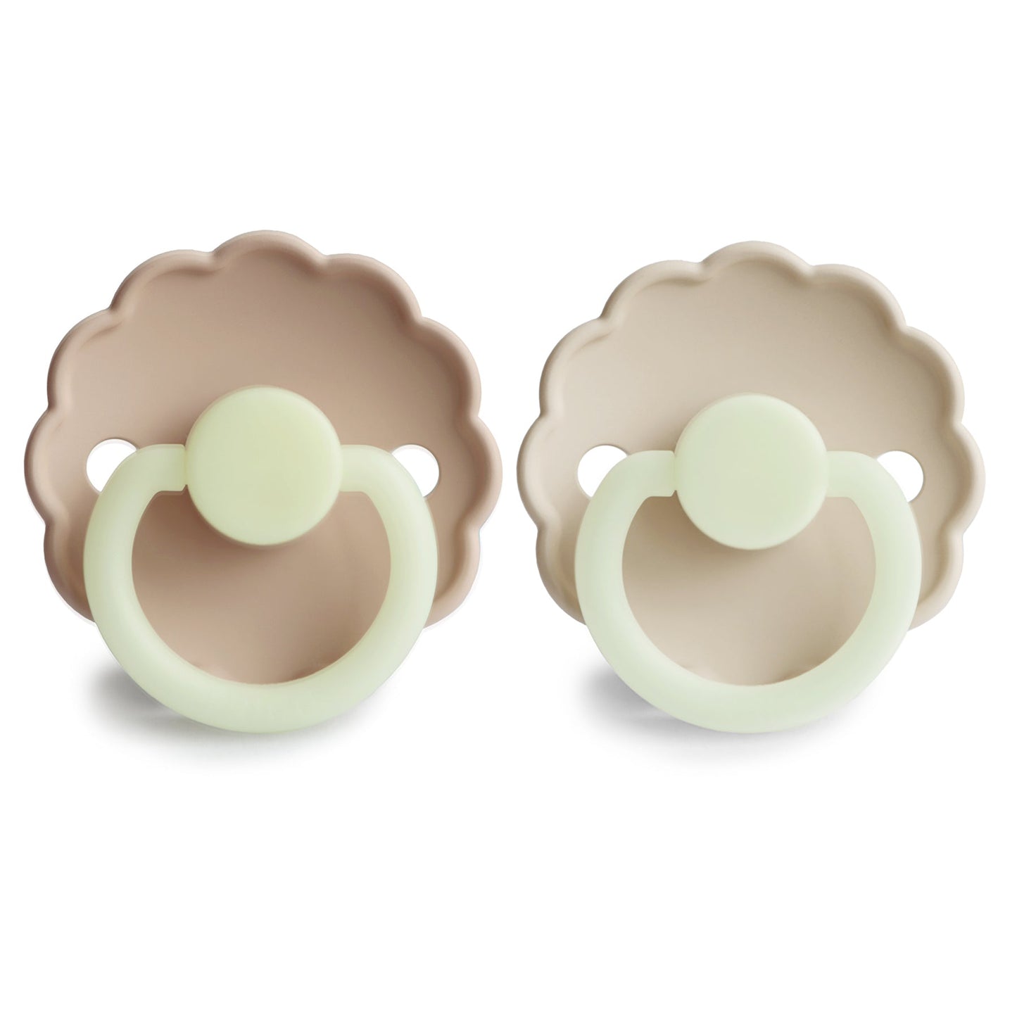 FRIGG Daisy Night Silicone Pacifier 2-Pack - Babies in Bloom