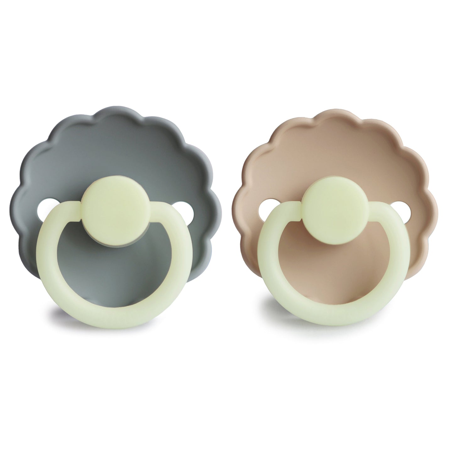 FRIGG Daisy Night Silicone Pacifier 2-Pack - Babies in Bloom
