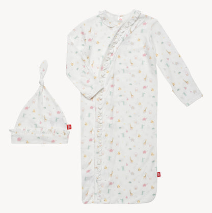 Magnetic Modal Cozy Sleeper Gown + Hat Sets