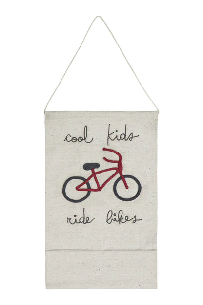 Wall Pocket Hanging Cool Kids Ride Bikes