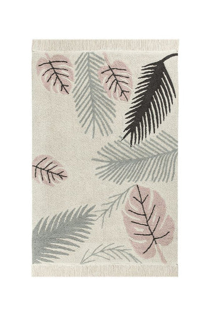 Washable Area Rug Tropical