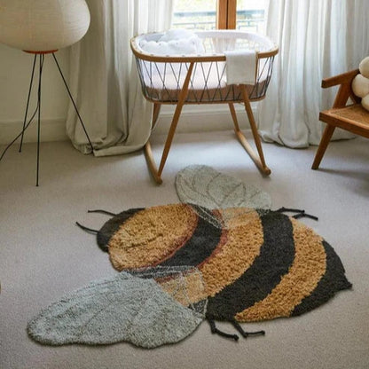 Washable Cotton Rug Bee