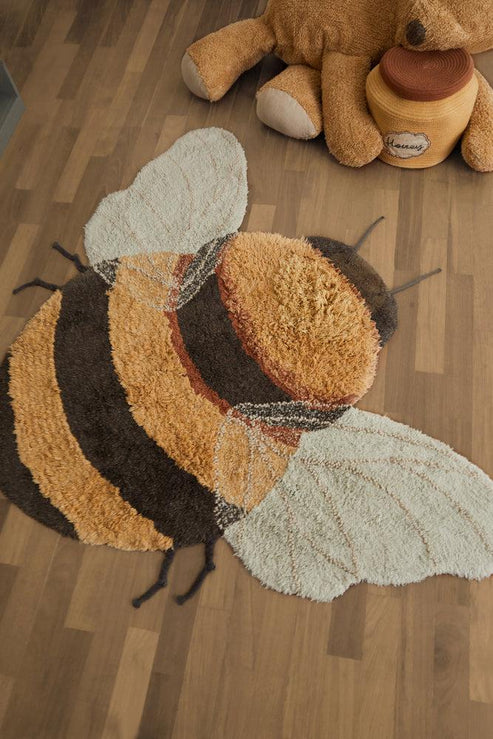 Washable Cotton Rug Bee