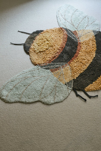 Washable Cotton Rug Bee