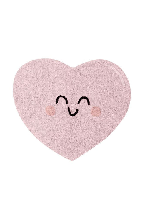 Washable Cotton Rug Happy Heart