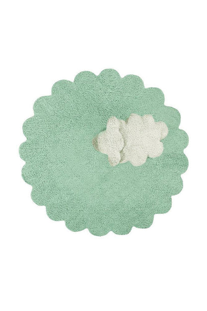 Washable Cotton Rug Puffy Sheep