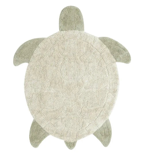 Washable Cotton Rug Sea Turtle