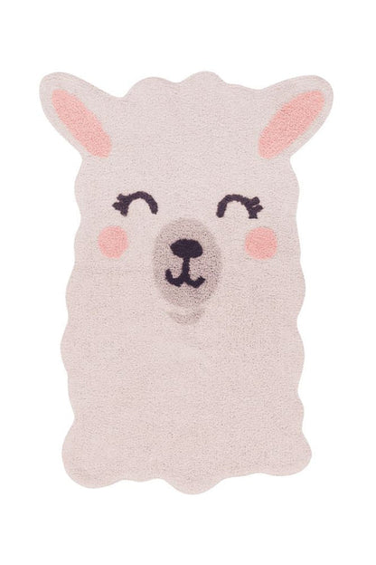 Washable Cotton Rug Smile Like A Llama