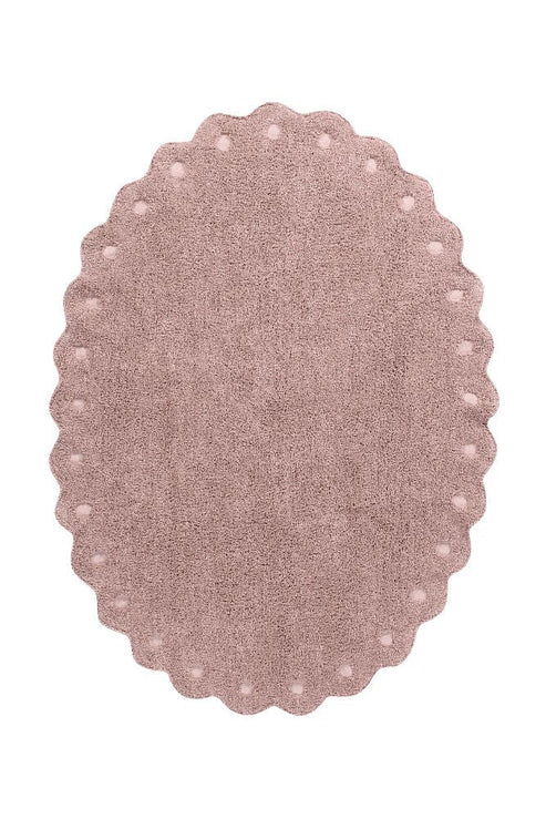 Washable Oval Rug Pinecone