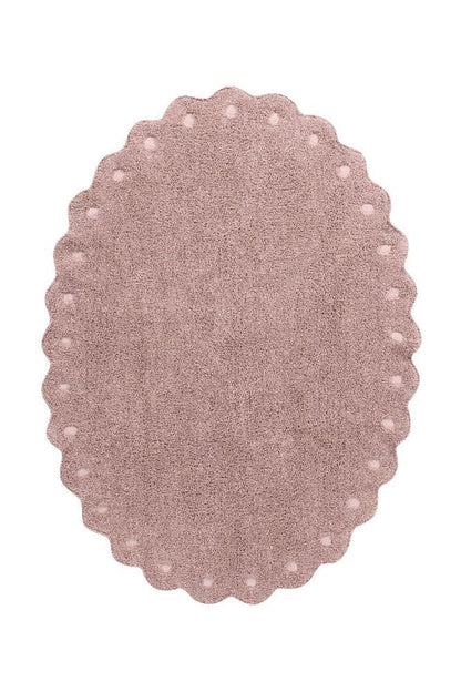 Washable Oval Rug Pinecone