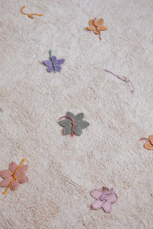 Washable Play Rug Wildflowers