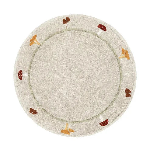 Washable Round Rug Chanterelle