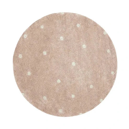 Washable Round Rugs Dot