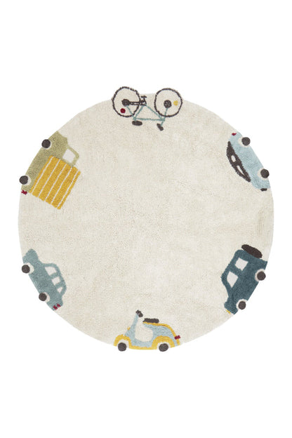 Washable Round Rug Wheels