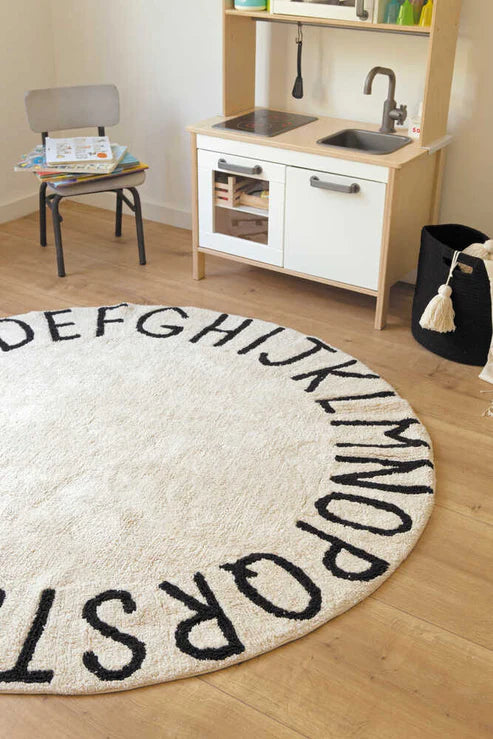 Washable Round Rugs ABC