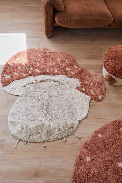 Washable Cotton Rug Boletus