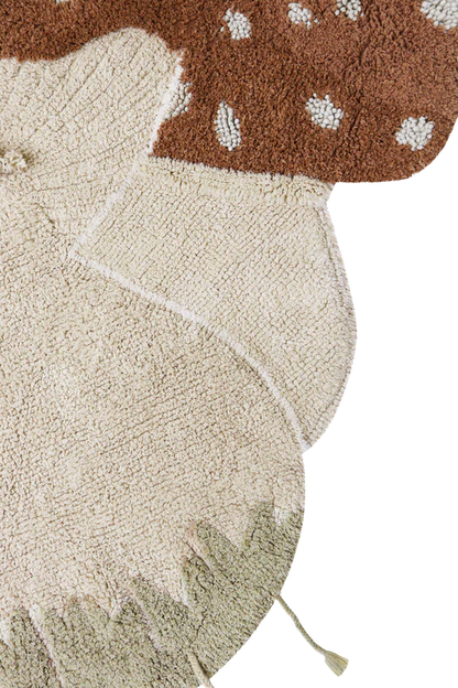 Washable Cotton Rug Boletus