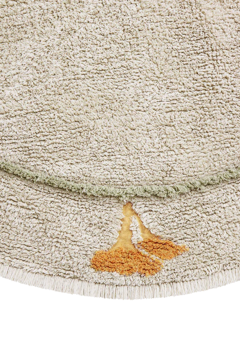 Washable Round Rug Chanterelle