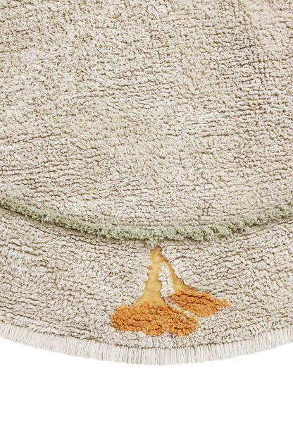 Washable Round Rug Chanterelle