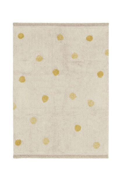 Washable Area Rug Hippy Dots