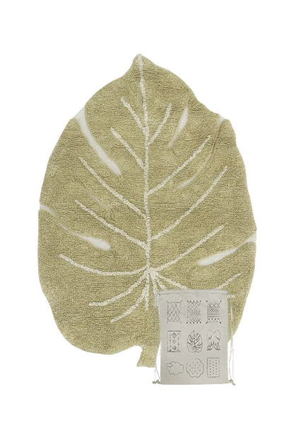 Washable Rug Mini Monstera