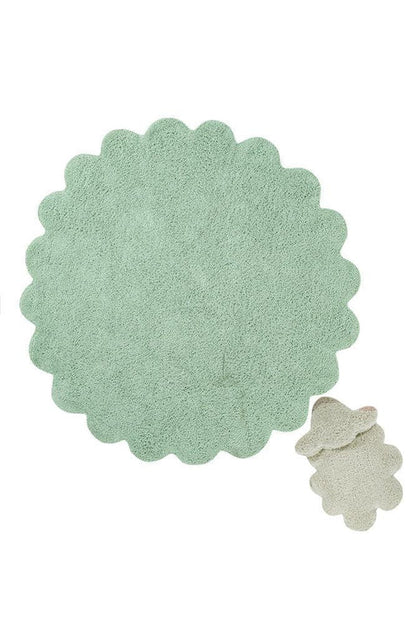 Washable Cotton Rug Puffy Sheep