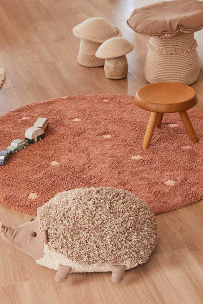 Washable Round Rugs Dot