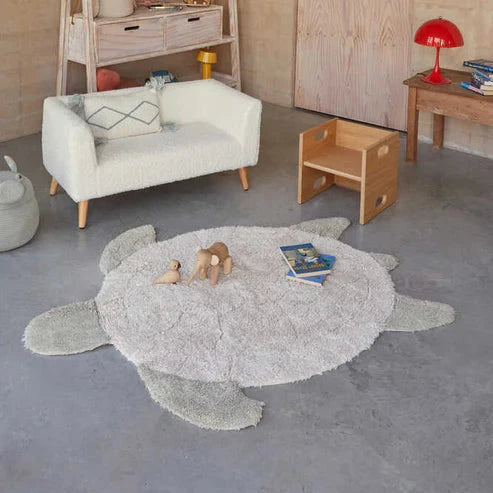 Washable Cotton Rug Sea Turtle