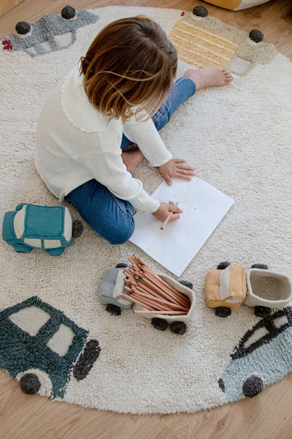 Washable Round Rug Wheels