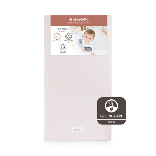 Babyletto Pure Core Non-Toxic Crib Mattress w/Dry Waterproof Cover