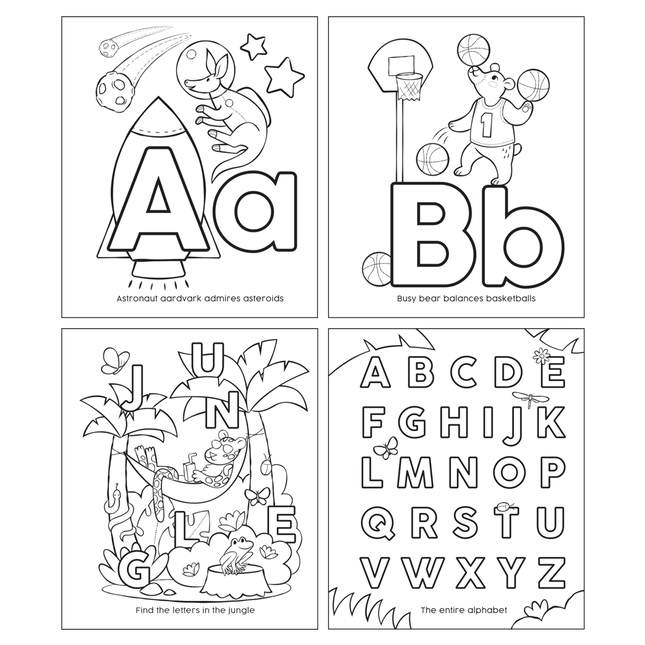 ABC: Amazing Animals Toddler Coloring Book