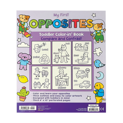 My First Opposites Toddler Coloring Book