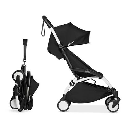 BABYZEN YOYO2 Stroller & 0+ Newborn Pack - Includes Black Frame, Taupe 6+  Color Pack & Taupe 0+ Newborn Pack - Suitable for Children Up to 48.5 Pounds