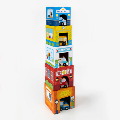 Stackables Nested Cardboard Toys & Cars Set