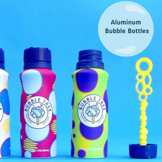 Bubble Tree Aluminum Refillable Bubble Bottle