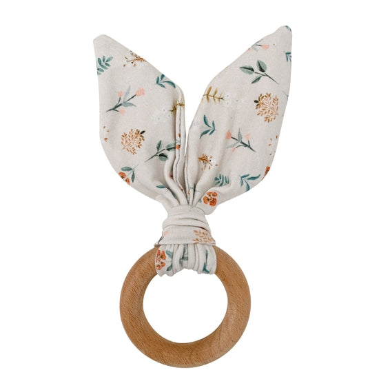 Chewable Charm Crinkle Bunny Ears Teethers