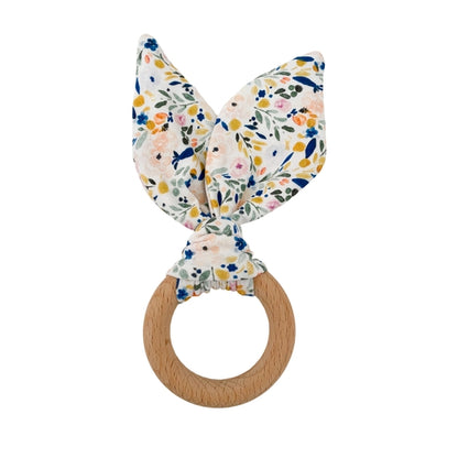 Chewable Charm Crinkle Bunny Ears Teethers