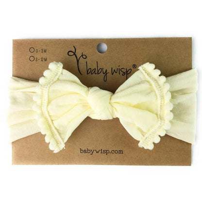 Baby Wisp Mini Trim Pom Pom Bow Headbands