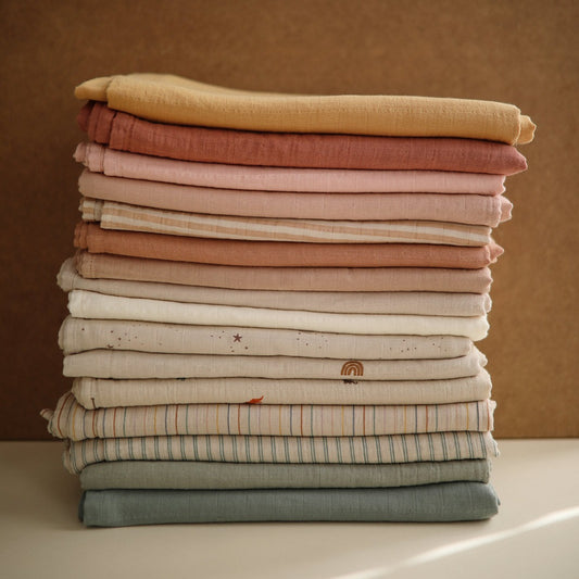 Mushie Organic Cotton Muslin Swaddle Blankets