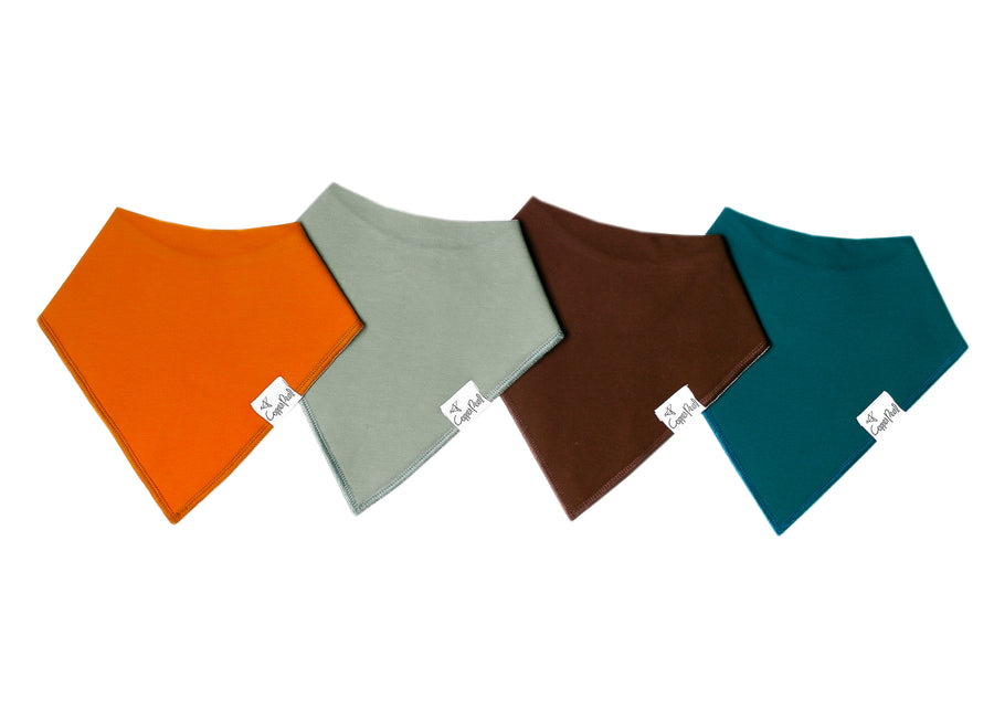 Copper Pearl Bandana Bib Sets