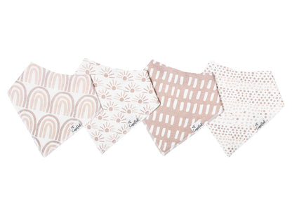 Copper Pearl Bandana Bib Sets