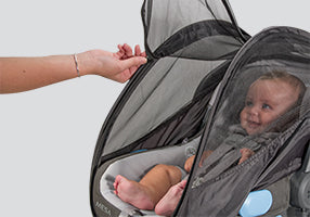 UPPAbaby Cabana Infant Car Seat Shade - Jake (Black) UPPAbaby - Babies in Bloom