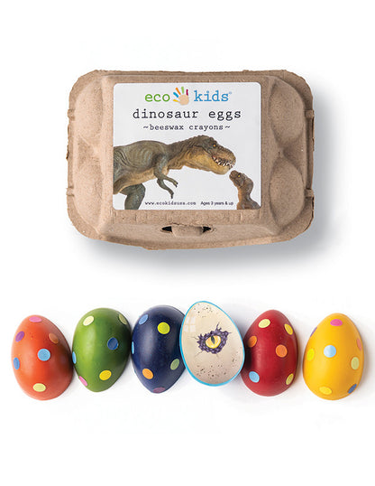Eco-Kids Dinosaur Egg Beeswax Crayons